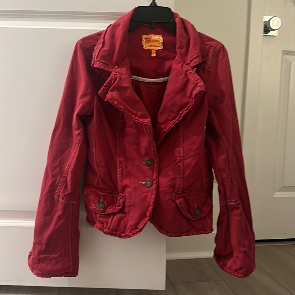 Red Outerwear Jacket